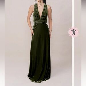 Revelry Deep Green Wedding Dress